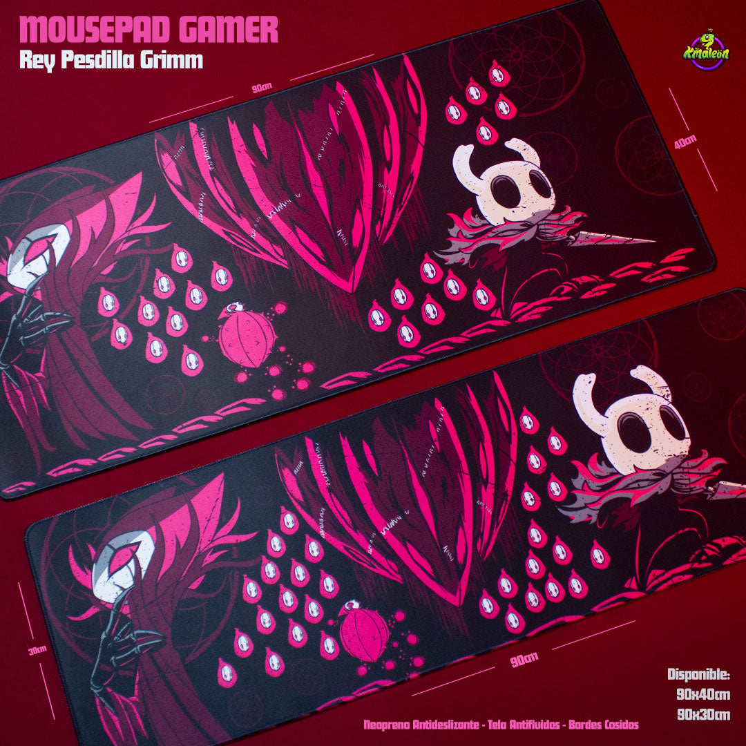 Mousepad Gamer Rey Pesadilla Grimm – Hollow Knight | Kmaleon