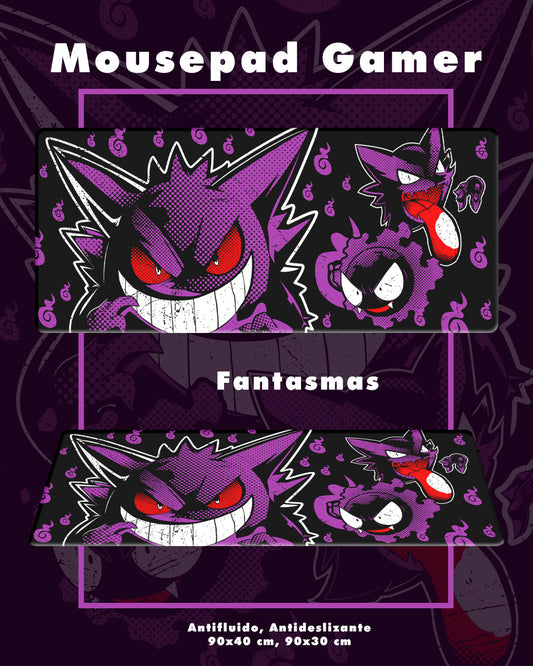 Mousepad Gamer Fantasmas – Gengar Edition | Kmaleon