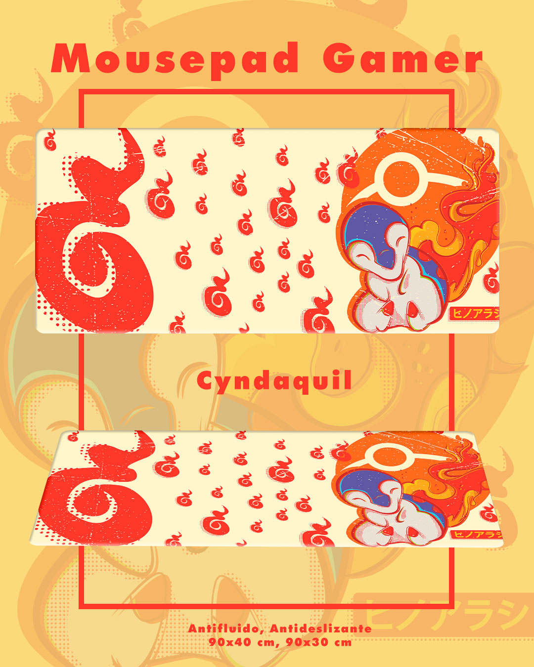 Mousepad Gamer Cyndaquil – Edición Exclusiva | Kmaleon